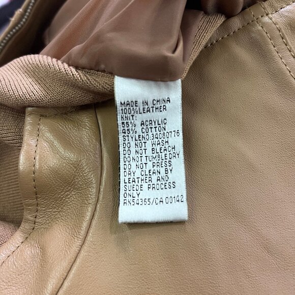 Nygard Collection Leather Zip Up Vest Size 10 -12 - Picture 4 of 4